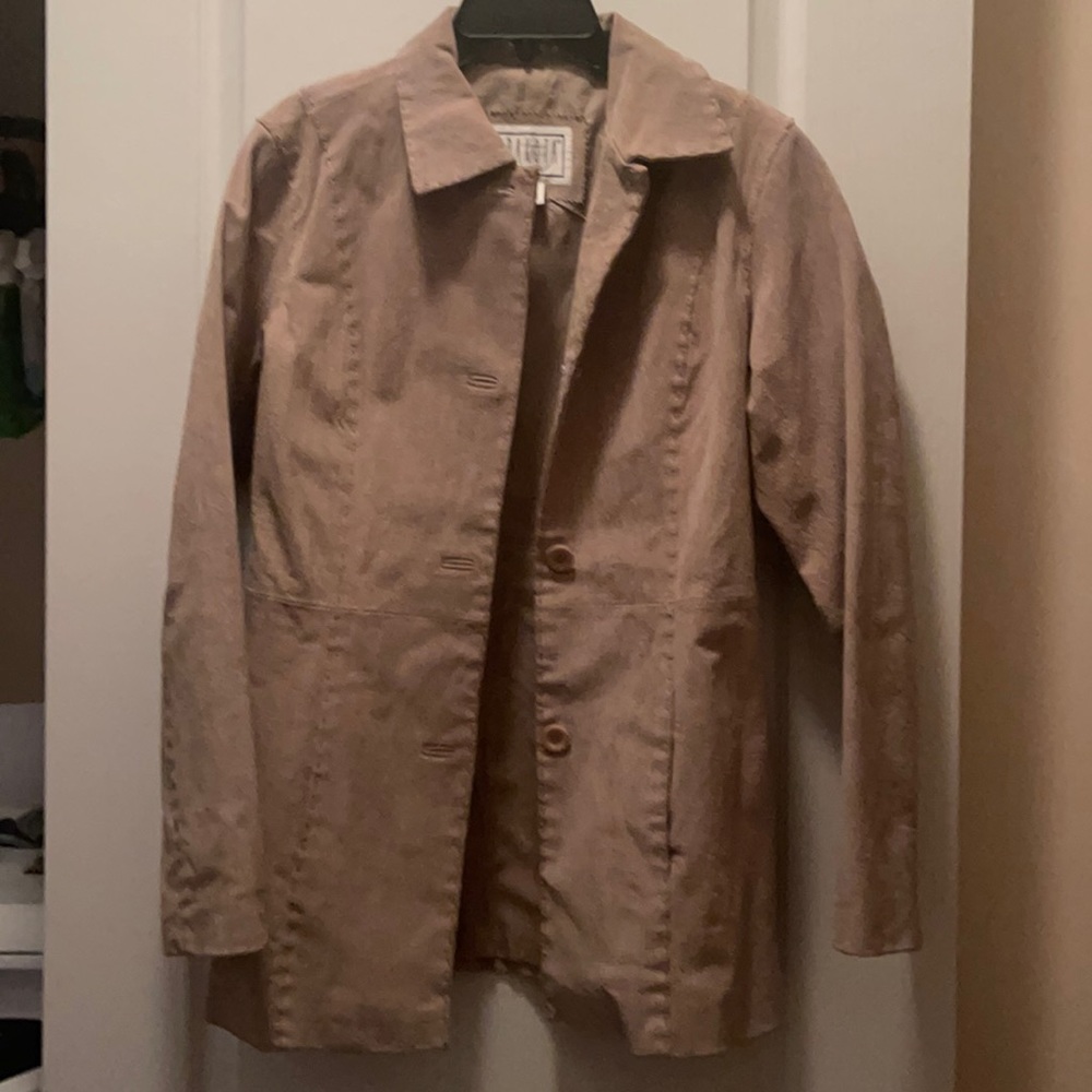 Leather Suede Coat